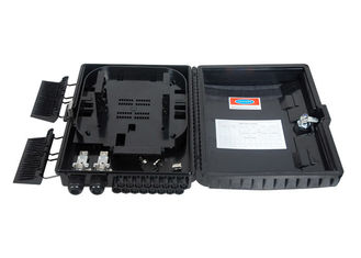 ตู้กระจายไฟเบอร์ออปติกหลัก 16 แกน Black PC ABS PE Fiber Splicing 1 * 16