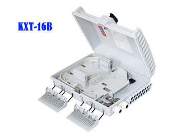 2 Into 16 Out Overhead Fiber Optic Distribution Box Splicing Black Holding Pole สีเทา