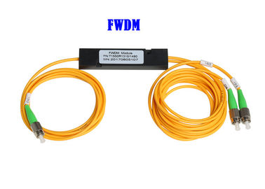 FWDM Wavelength Division Multiplexer FC APC T1550 ทีวี 1*2 45dB Isolation