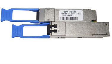 โมดูลไฟเบอร์ออปติก SFP ดูเพล็กซ์ 100GBAS LR4 1310nm LAN WDM 10km QSFP28