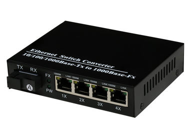 1000Mbps 4 พอร์ตออนไลน์ SFP โมดูลรับส่งสัญญาณไฟเบอร์ออปติก SX / LX บัฟเฟอร์ข้อมูล 256K
