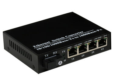 1000Mbps 4 พอร์ตออนไลน์ SFP โมดูลรับส่งสัญญาณไฟเบอร์ออปติก SX / LX บัฟเฟอร์ข้อมูล 256K
