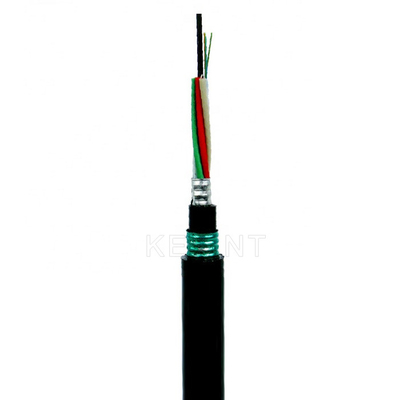 GYTA53 สายเคเบิลใยแก้วนำแสง 2-144 แกน KEXINT FTTH G.652D Multitube หุ้มเกราะควั่น