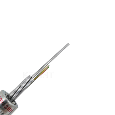 สายเคเบิลไฟเบอร์ออปติก OPGW ADSS 24B1.3 ช่วง 60 130 สายไฟโลหะโทรคมนาคมไฟฟ้า