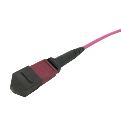 G657A1 สายแพทช์ไฟเบอร์ออปติก 24 แกนสีแดง การสูญเสียการแทรกต่ำ