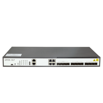 10 Gigabit Ethernet 8 พอร์ต 1U GPON OLT FTTH เข้ากันได้กับ ONT ประเภทต่างๆ