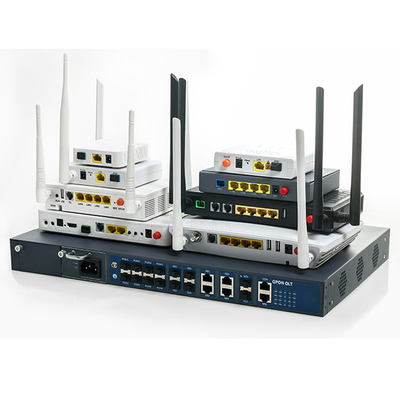 10 Gigabit Ethernet 8 พอร์ต 1U GPON OLT FTTH เข้ากันได้กับ ONT ประเภทต่างๆ