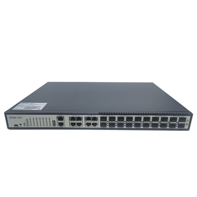 10 Gigabit Ethernet 8 พอร์ต 1U GPON OLT FTTH เข้ากันได้กับ ONT ประเภทต่างๆ