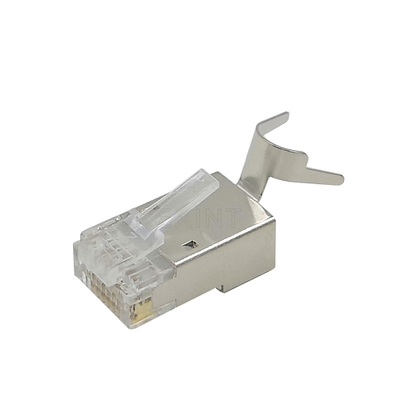 ชุบนิกเกิลป้องกัน FTP 8p8c ปลั๊ก Cat6 Cat7 Cat8, ปลั๊กอีเธอร์เน็ต KEXINT Rj45