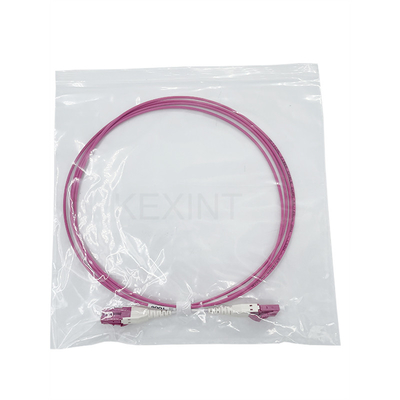 KEXINT สายแพทช์ไฟเบอร์ออปติกมัลติโหมด OM4 LC-LC Duplex Uniboot LSZH 2.0 มม. 2 เมตร