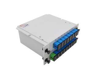 PLC ไฟเบอร์ออปติก Beam Splitter LGX 1X16 ช่องสัญญาณที่ดีเพื่อความสม่ำเสมอของช่อง