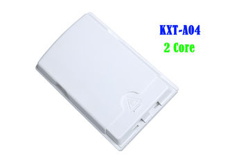 2 Core Mini FTTH กล่องเทอร์มินัลการกระจายสารหน่วงไฟ SC APC Adapters รวม