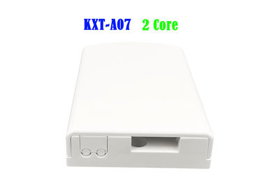 กล่องต่อสายไฟเบอร์ออปติกเครือข่าย 4 พอร์ต 2 Core SC APC 120 * 80 * 25 Mm