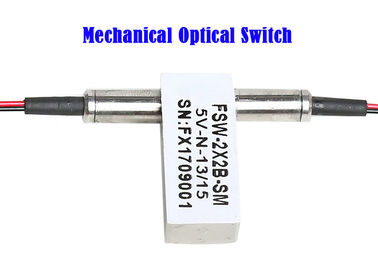 สวิตช์ไฟเบอร์ออปติกอุปกรณ์ FSW 1x2 Mechanical Optical WDM 850 1310 1550 ทดสอบความยาวคลื่น