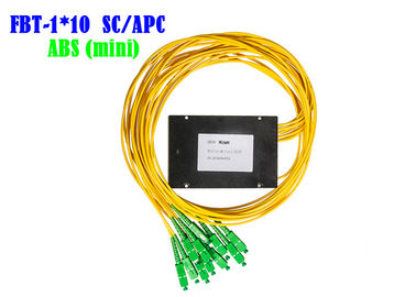 กล้องวงจรปิด Telecom FBT 1 × 10 Optical WDM Splitter SC/APC 1310 1550 Splitter 50/50 ABS 1*10