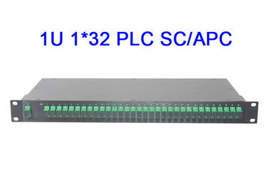 1U 1x32 ไฟเบอร์ออปติกแยก PLC โมดูล Rack Mount Digital การสูญเสียการแทรกต่ำ