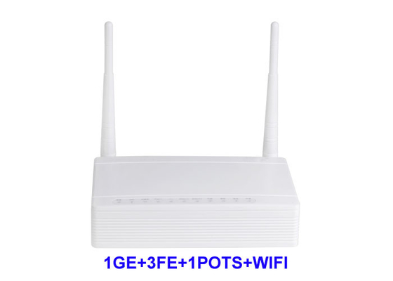 เครือข่าย ONT Gigabit GEPON ONU 1Ge XPON 3 FE 1 Pots WIFI ดาวน์สตรีม 2.488 Gbps