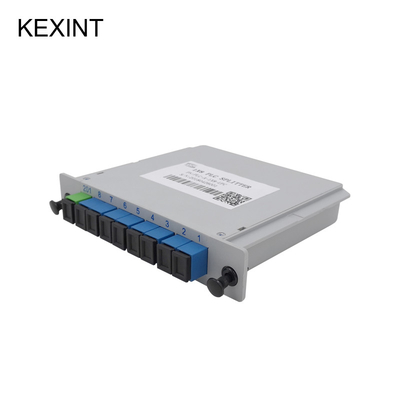 1 * 8 ไฟเบอร์ออปติกแยก PLC แยกไฟเบอร์โหมดเดียว LGX SC / UPC Connector Box