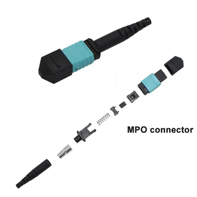 SM MM OM3 OM4 MTP MPO สายแพทช์ IEC 60874-7 ตัวเชื่อมต่อไฟเบอร์ออปติก Mpo