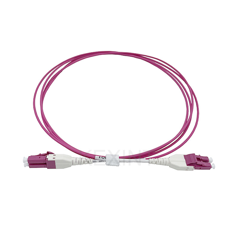 KEXINT สายแพทช์ไฟเบอร์ออปติกมัลติโหมด OM4 LC-LC Duplex Uniboot LSZH 2.0 มม. 2 เมตร